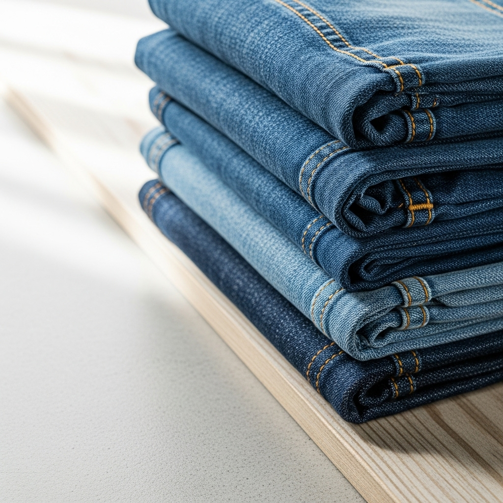 Variety of denim fabrics